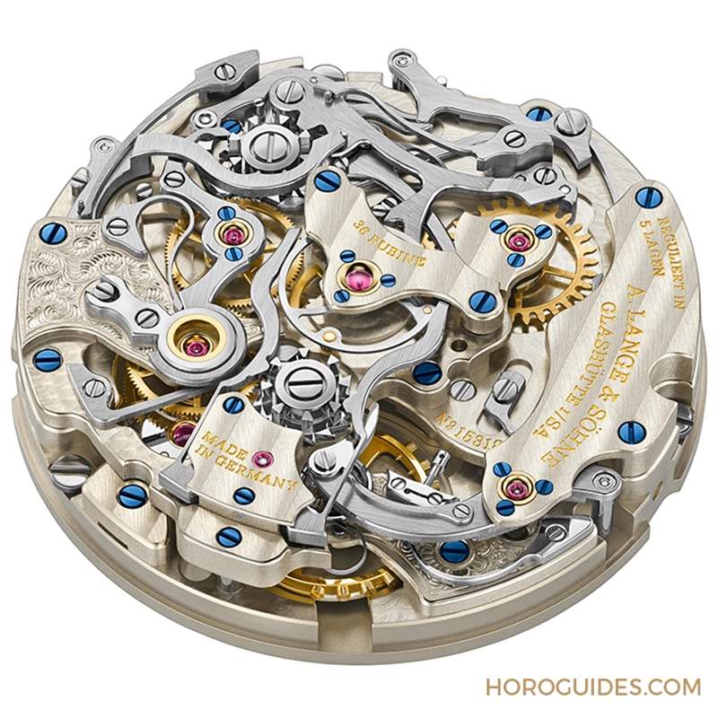 朗格1815 Rattrapante追針計時碼表-L101.2 型自制機芯-復(fù)刻表