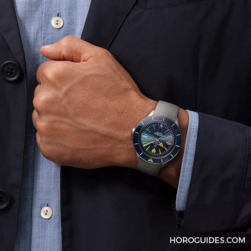 BREITLING - 點亮彩虹，向抗疫醫(yī)護英雄致敬｜百年靈Superocean Heritage  '57 限量版II