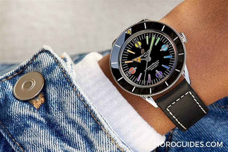 BREITLING - 點亮彩虹，向抗疫醫(yī)護英雄致敬｜百年靈Superocean Heritage  '57 限量版II