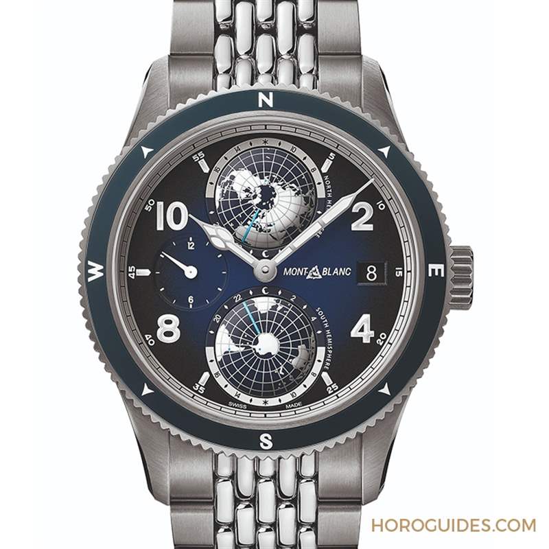 MONTBLANC - 冷光、冰藍與專業(yè)：風(fēng)格型男工具表三大標(biāo)配｜萬寶龍1858 Geosphere腕表