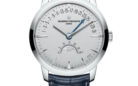 鉑金珍藏系列再添新作｜江詩丹頓Patrimony月相和逆跳日期腕表