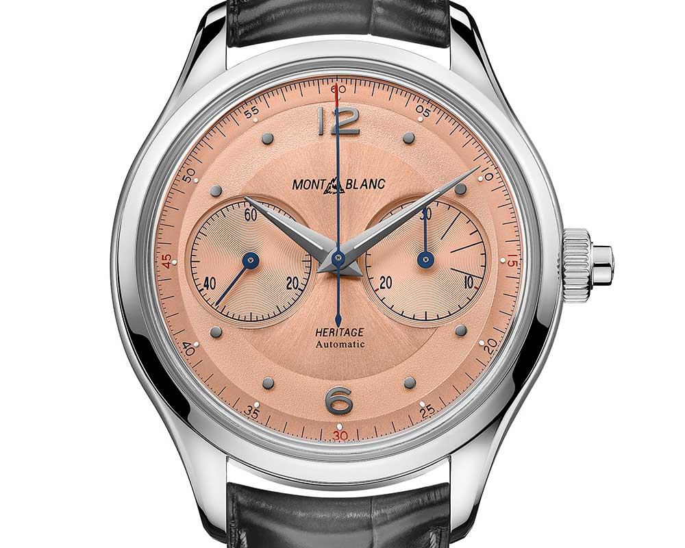 萬寶龍傳統(tǒng)脈搏計和計時儀特寫