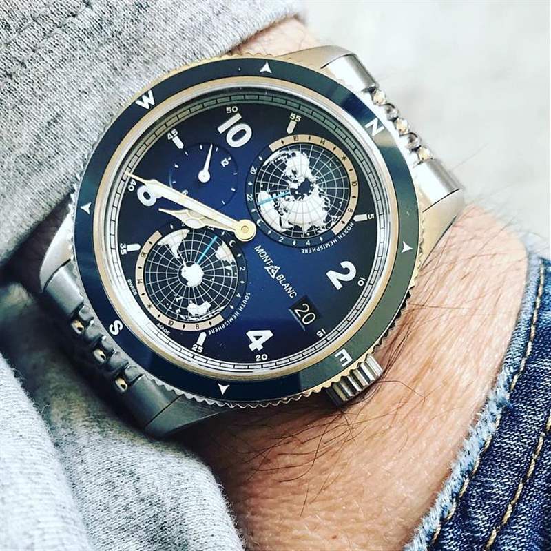 MONTBLANC - 冷光、冰藍與專業(yè)：風(fēng)格型男工具表三大標(biāo)配｜萬寶龍1858 Geosphere腕表