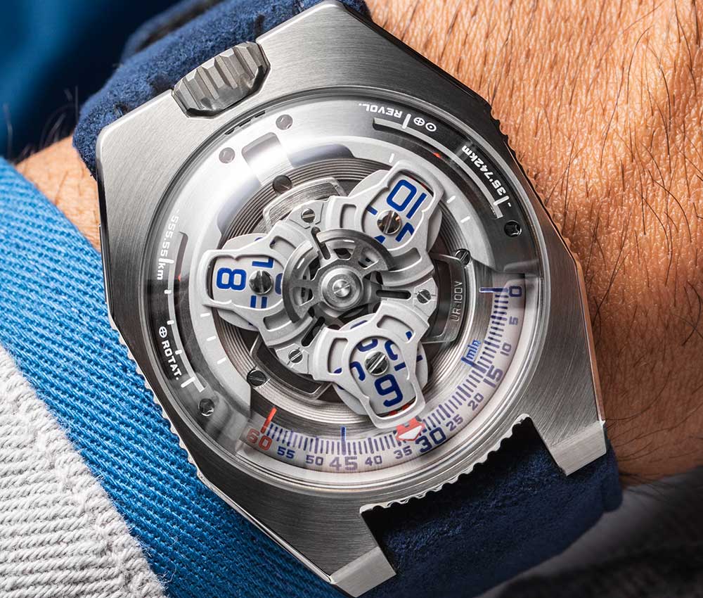 URWERK UR-100V 鐵，突出顯示色調(diào)