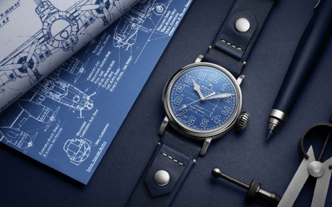 真力時大飛系列Type 20 Pilot飛機藍圖表盤