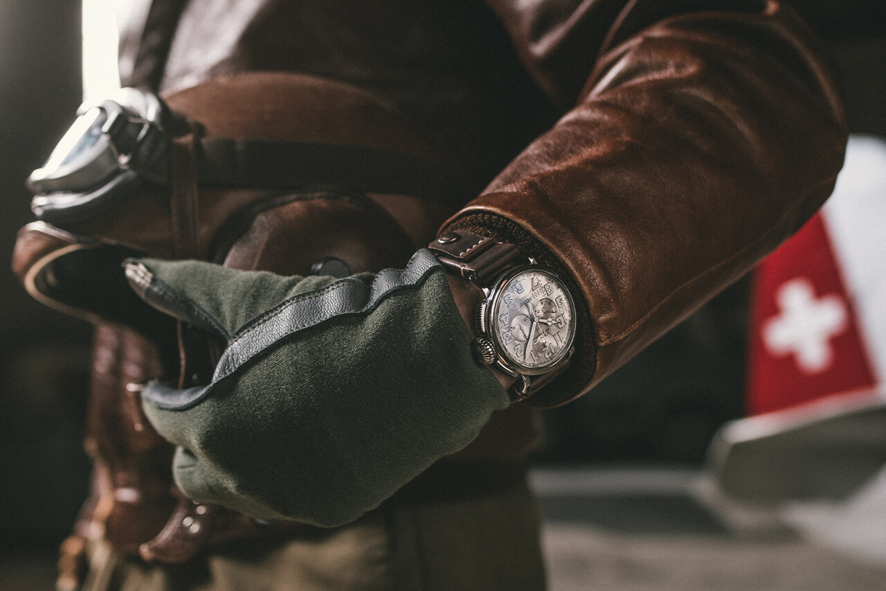 真力時(shí) Pilot Type 20 計(jì)時(shí)碼表銀