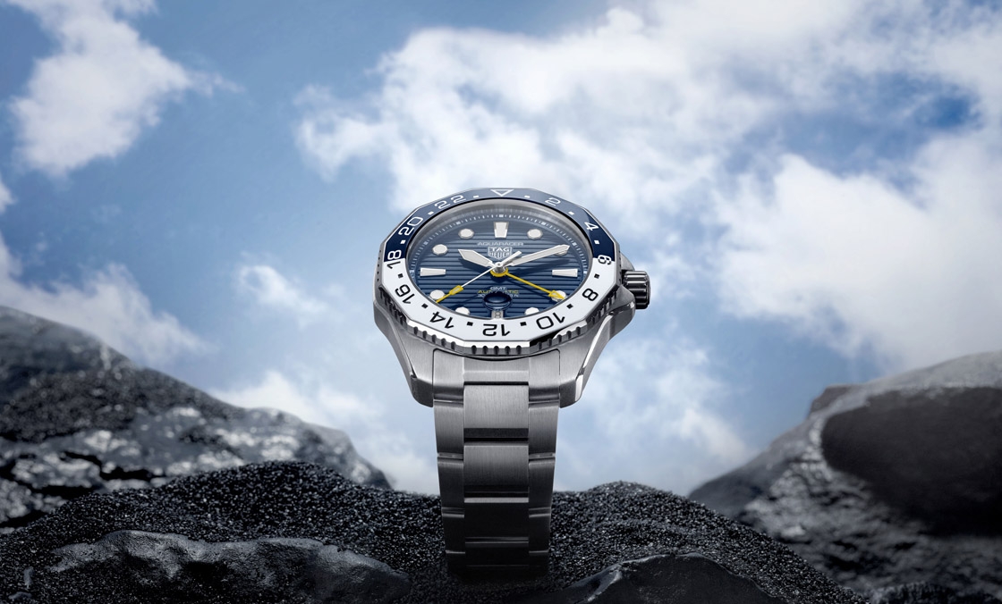 藍白陶瓷圈！ TAG Heuer Aquaracer Professional 300 GMT兩地時間腕表