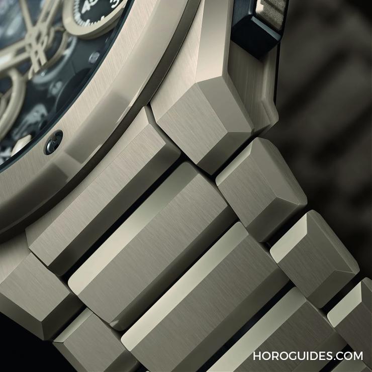 HUBLOT - 穿出正裝清爽感HUBLOT Big Bang Integrated彩色陶瓷鏈帶計時碼表