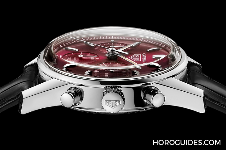 TAG HEUER - 高調復古感！ TAG Heuer CARRERA紅面限量計時腕表