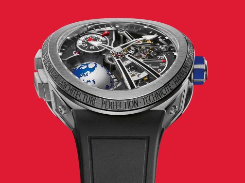 高珀富斯GMT運(yùn)動系列11枚限量款復(fù)雜表盤鏤空陀飛輪腕表