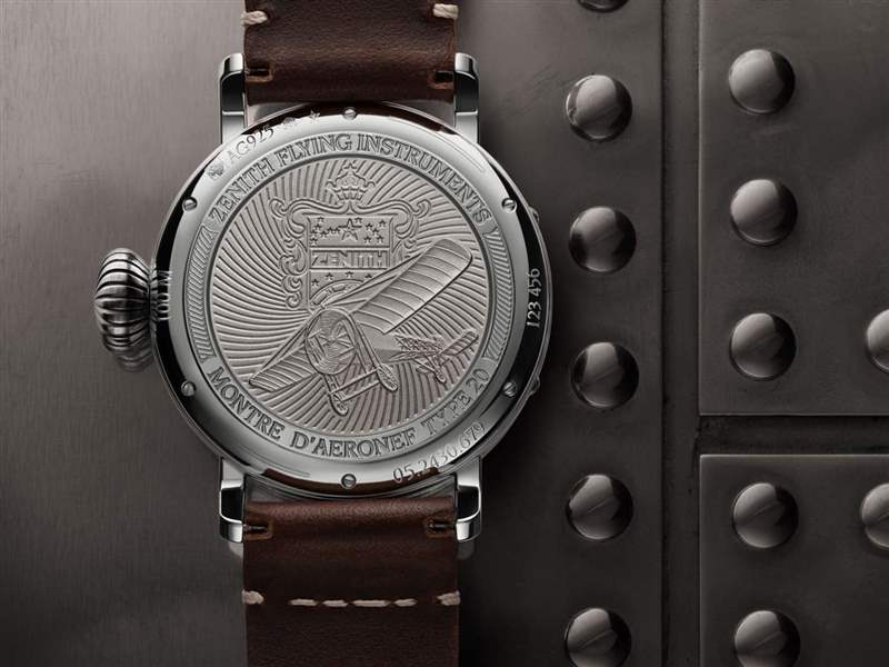 真力時飛行員系列type20航空概念手表-飛機(jī)外皮表盤設(shè)計(jì)