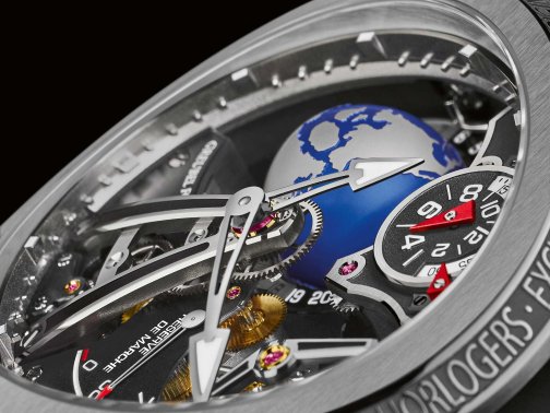 高珀富斯GMT運(yùn)動系列11枚限量款復(fù)雜表盤鏤空陀飛輪腕表