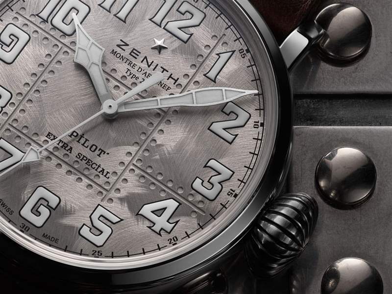 真力時飛行員系列type20航空概念手表-飛機(jī)外皮表盤設(shè)計(jì)