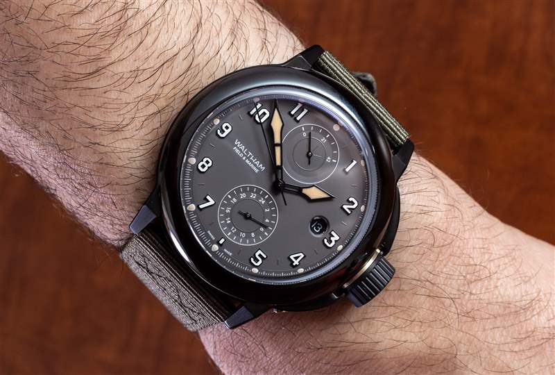 觀看評(píng)論：Waltham Field 和 Marine Dual Time Gunmetal Grey