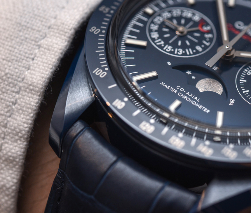 歐米茄超霸系列'月之藍面' 藍色陶瓷表殼月相腕表