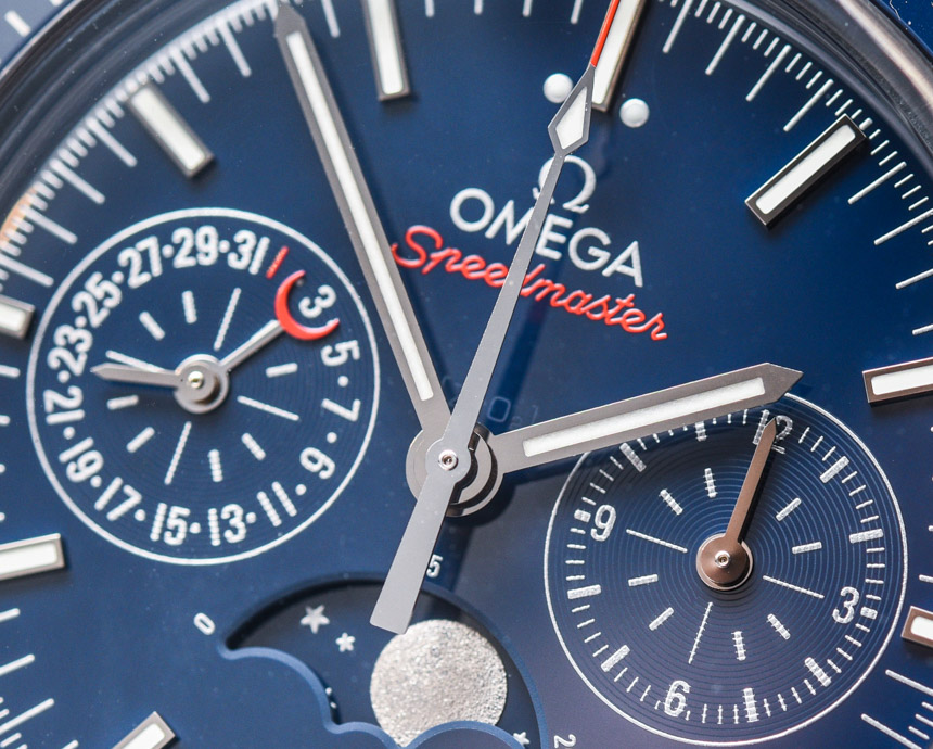 歐米茄超霸系列'月之藍面' 藍色陶瓷表殼月相腕表