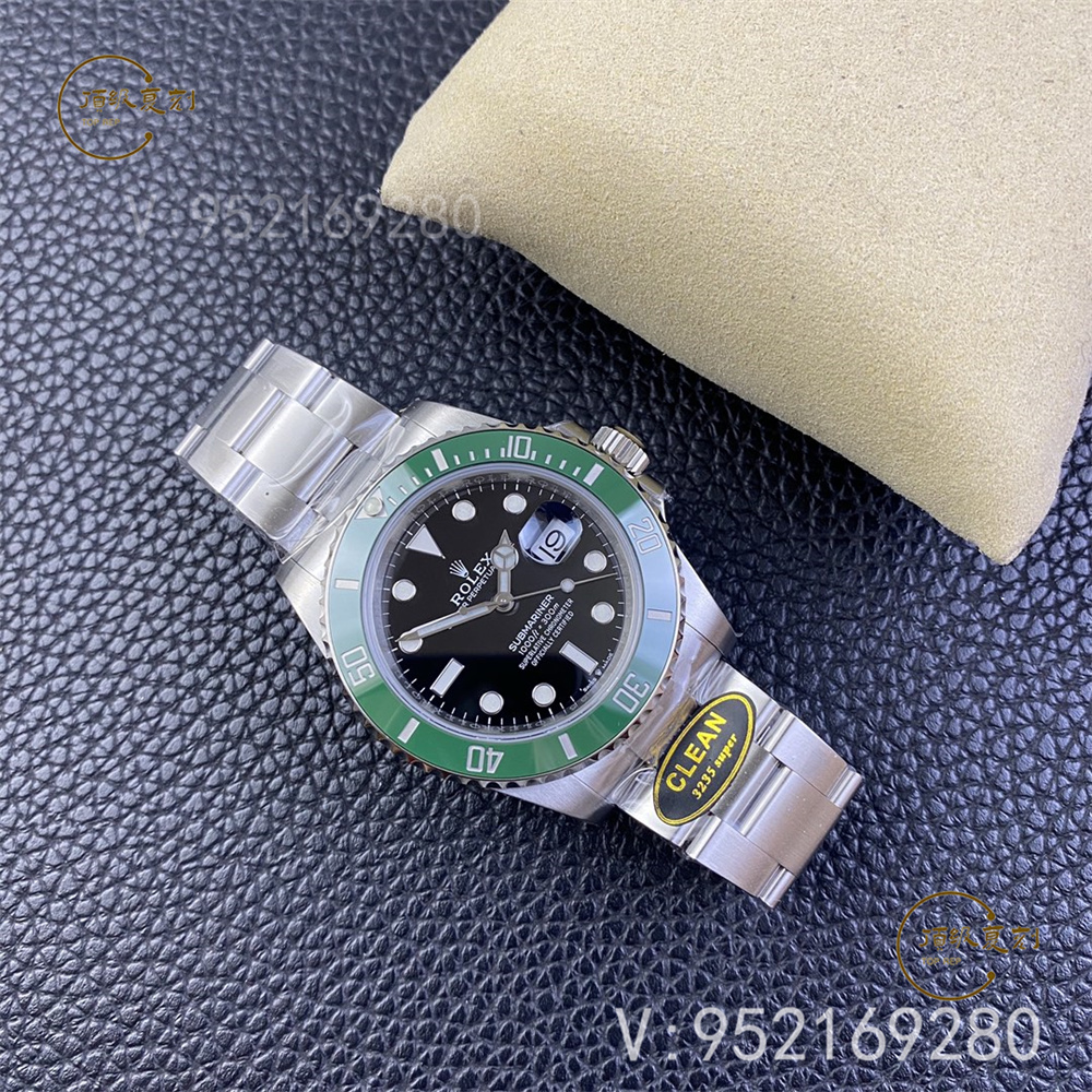 C廠41mm綠水鬼怎么樣-C廠clean廠勞力士綠水鬼126610復刻表3235機芯做工評測