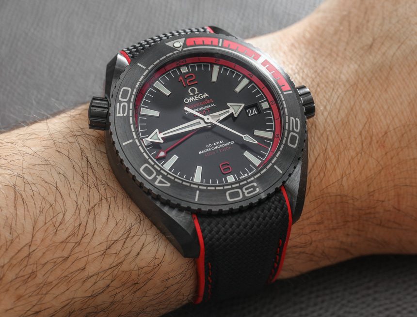 歐米茄海馬Planet Ocean GMT Deep Black手表評論