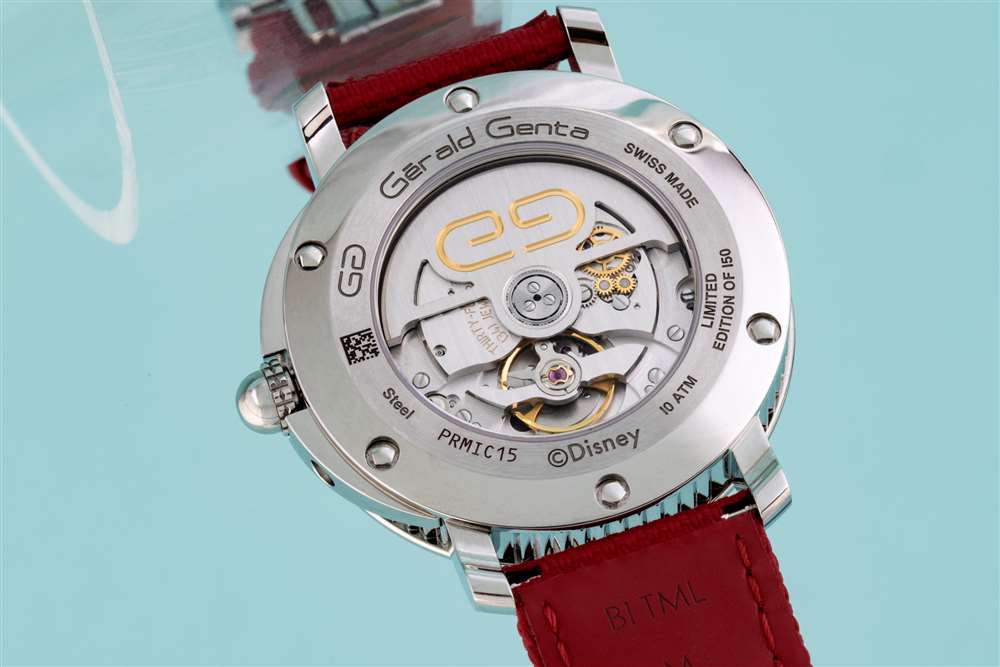 寶格麗 Gérald Genta Arena Retrograde With Smiling Disney Mickey Mouse 底蓋和機芯