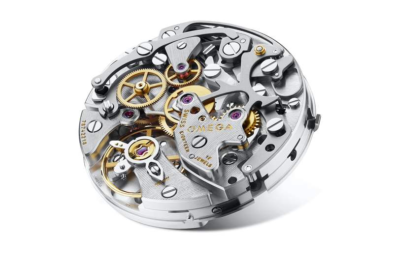 歐米茄 1861 機芯，使用杠桿式擒縱機構(gòu)