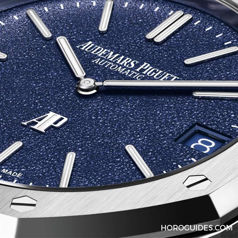 AUDEMARS PIGUET - 白金材質(zhì)的Royal Oak「JUMBO」16202BC，采用愛(ài)彼全新藍(lán)色粒紋表面