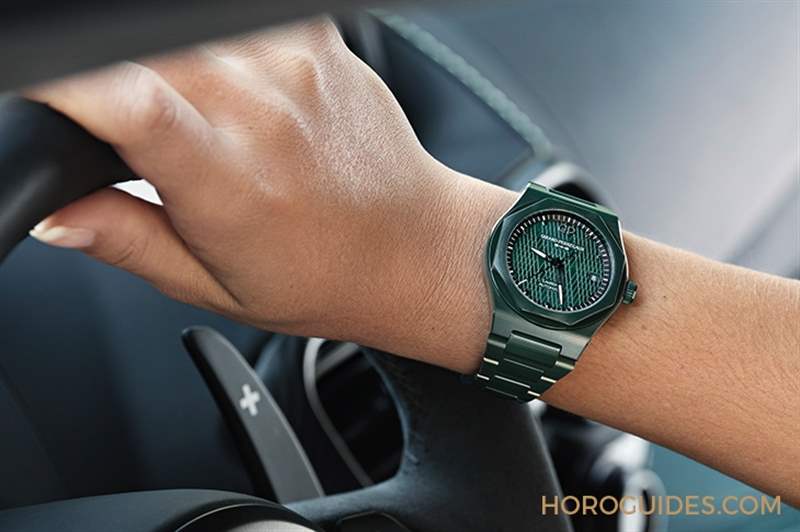 GIRARD-PERREGAUX - 英國賽車綠的超激魅力！ 芝柏表桂冠系列綠色陶瓷腕表阿斯頓·馬丁特別版42毫米& 38毫米
