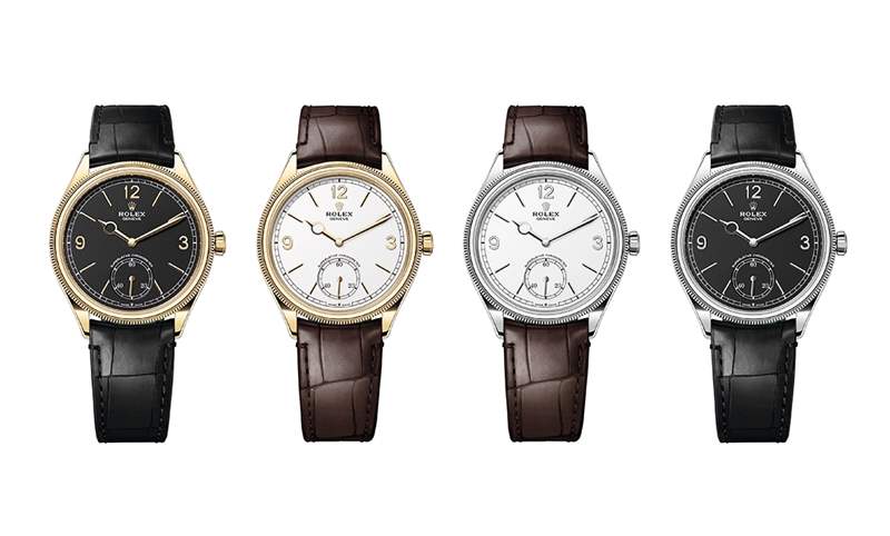 勞力士全新系列Perpetual 1908，小三針、貴金屬、7140新機芯配透明底蓋