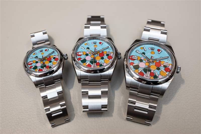 三個(gè)勞力士泡泡背