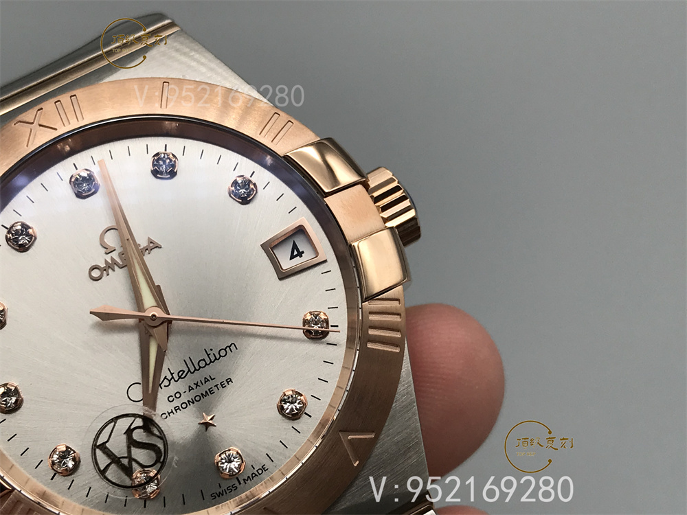 VS廠(SBF廠)歐米茄星座38mm間金白做工如何,對(duì)比正品怎么樣