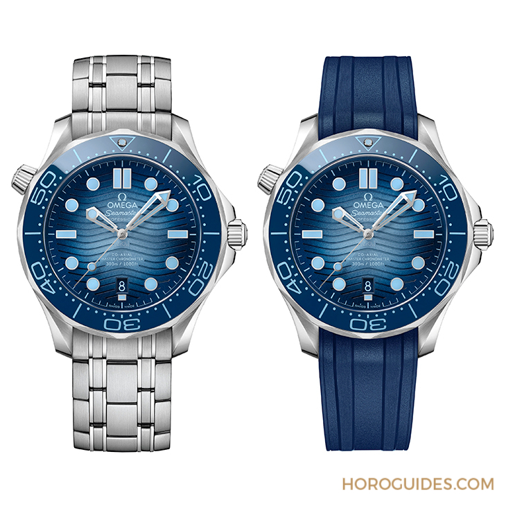 OMEGA - OMEGA海馬系列75周年，夏日藍(lán)面11員全新報(bào)到！ 色調(diào)深淺絕妙對(duì)應(yīng)防水深度