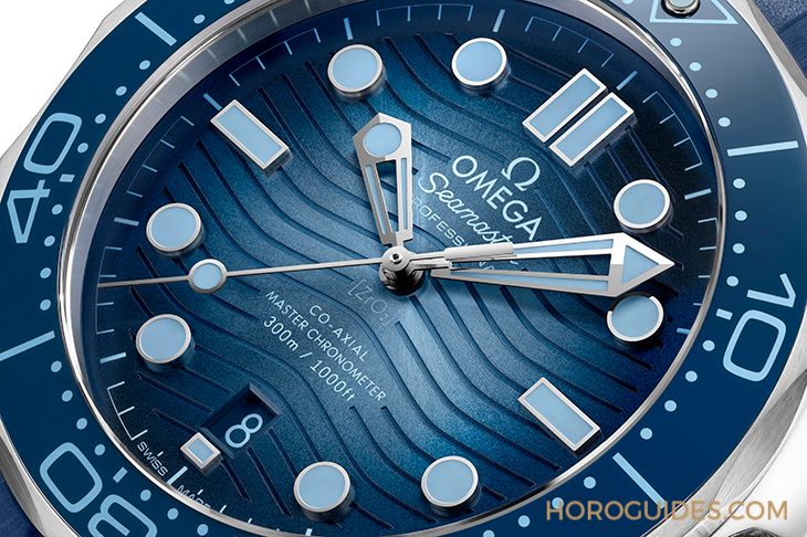 OMEGA - OMEGA海馬系列75周年，夏日藍(lán)面11員全新報(bào)到！ 色調(diào)深淺絕妙對(duì)應(yīng)防水深度