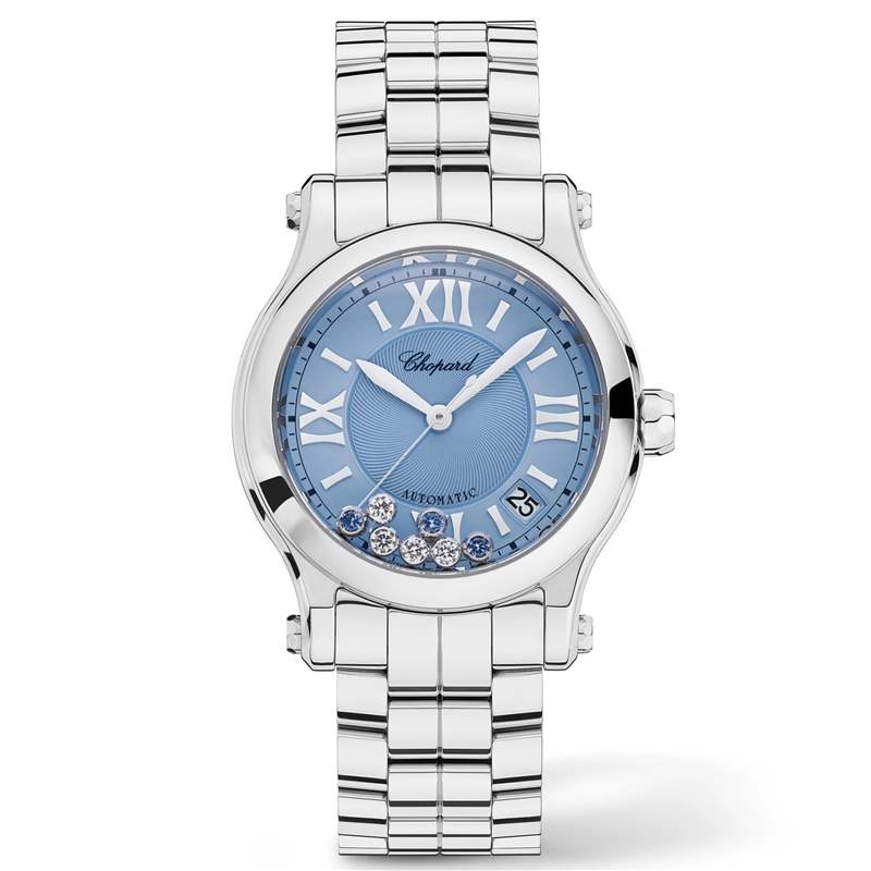 蕭邦推出冰藍(lán)色表盤Happy Sport 36mm女士腕表