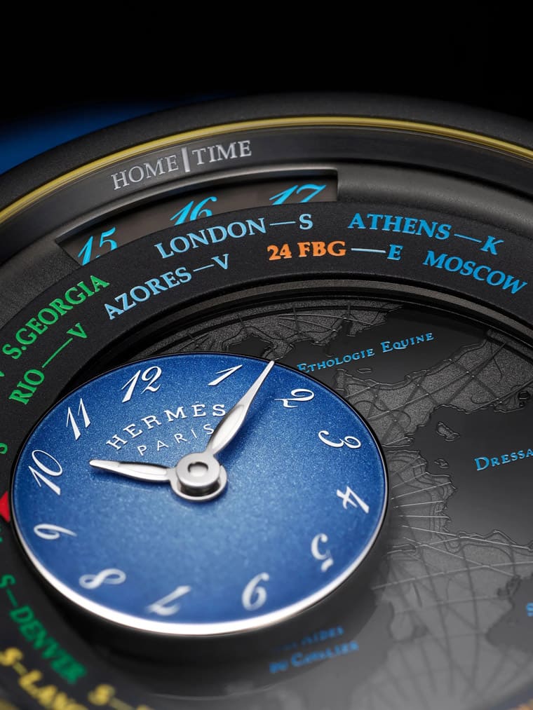 愛馬仕Arceau世界時(shí)間手表因一個(gè)原因面盤換上繽紛彩色