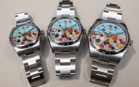 勞力士彩色氣泡面OP 124300 “溢價率超狂” 二級市場首賣價揭曉