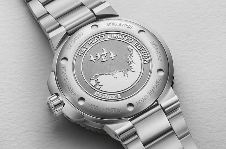 ORIS二度與瓦登海共同秘書處合作發(fā)行Aquis聯(lián)名潛水表面盤和表背設計都有故事