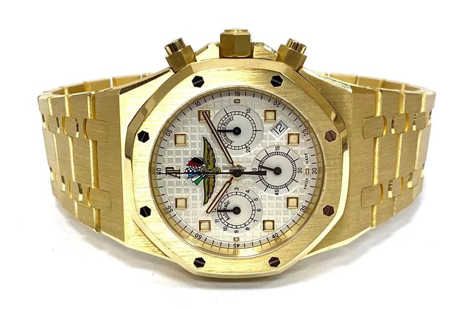 送給車神舒馬克的愛彼皇家橡樹計(jì)時(shí)碼表出售驚人價(jià)格