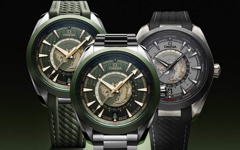 歐米茄推出Seamaster Aqua Terra Worldtimer世界時(shí)腕表：激光燒蝕工藝表盤+2級(jí)鈦表殼