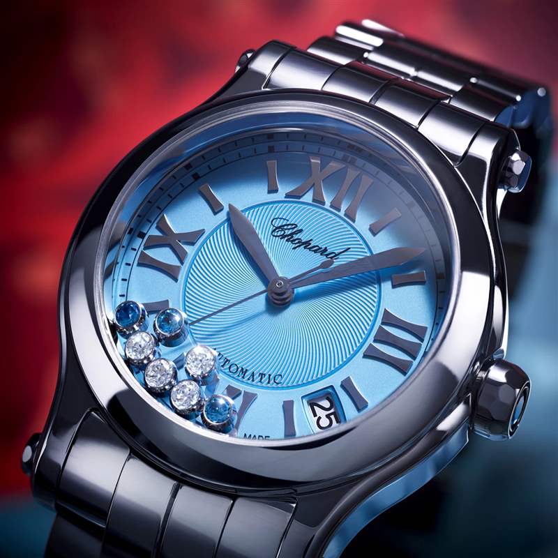 蕭邦推出冰藍(lán)色表盤Happy Sport 36mm女士腕表