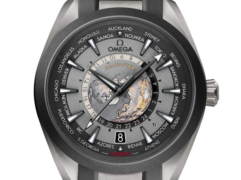歐米茄推出Seamaster Aqua Terra Worldtimer世界時(shí)腕表：激光燒蝕工藝表盤+2級(jí)鈦表殼