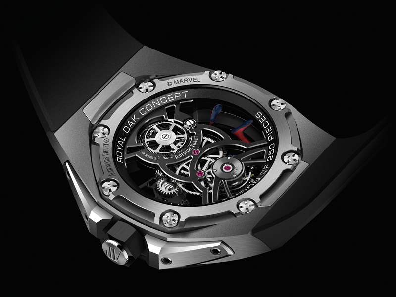 愛(ài)彼推出Royal Oak Concept Tourbillon Spider-Man蜘蛛俠主題鏤空陀飛輪腕表