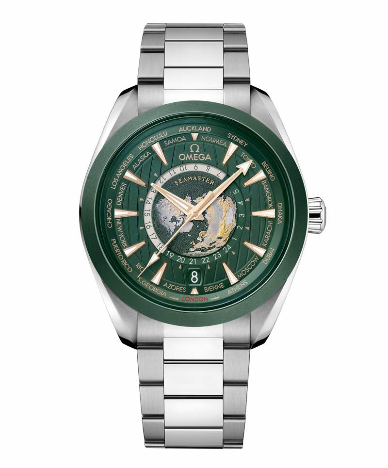 歐米茄推出Seamaster Aqua Terra Worldtimer世界時(shí)腕表：激光燒蝕工藝表盤+2級(jí)鈦表殼