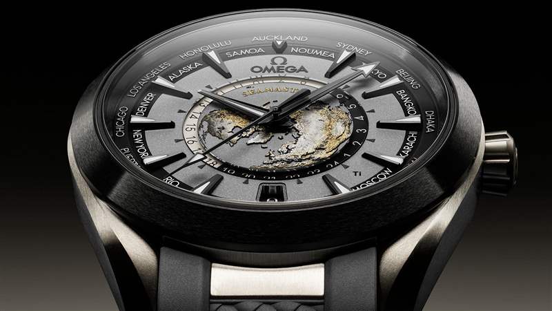 歐米茄推出Seamaster Aqua Terra Worldtimer世界時(shí)腕表：激光燒蝕工藝表盤+2級(jí)鈦表殼