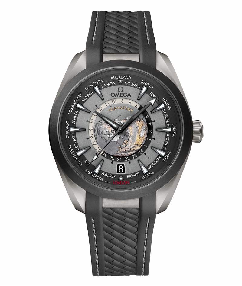 歐米茄推出Seamaster Aqua Terra Worldtimer世界時(shí)腕表：激光燒蝕工藝表盤+2級(jí)鈦表殼