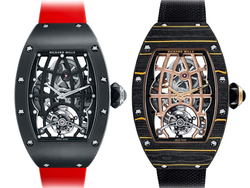 理查米爾推出RM 74-01和RM 74-02鏤空表盤(pán)陀飛輪腕表：陶瓷表殼，金碳纖維表殼