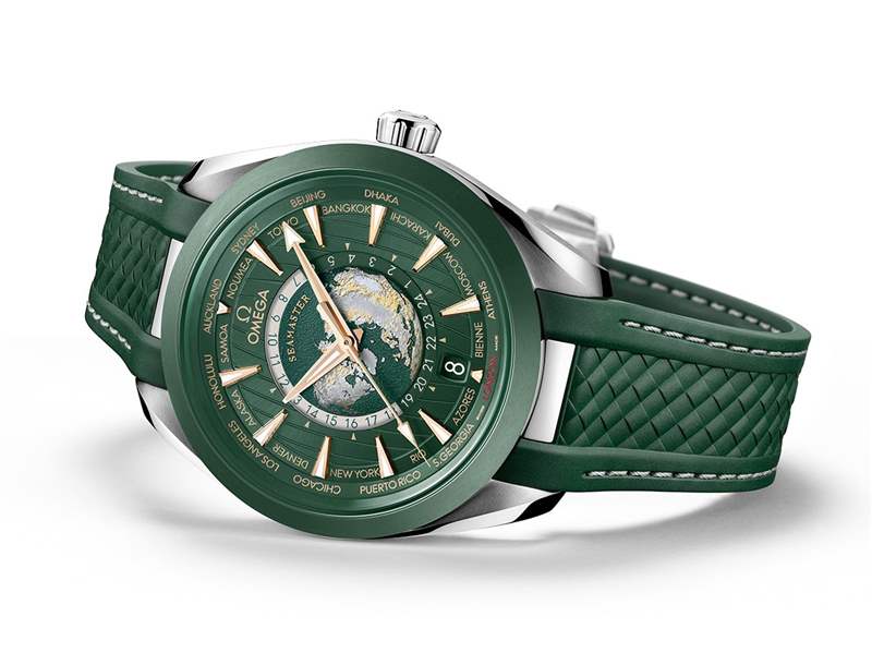 歐米茄推出Seamaster Aqua Terra Worldtimer世界時(shí)腕表：激光燒蝕工藝表盤+2級(jí)鈦表殼