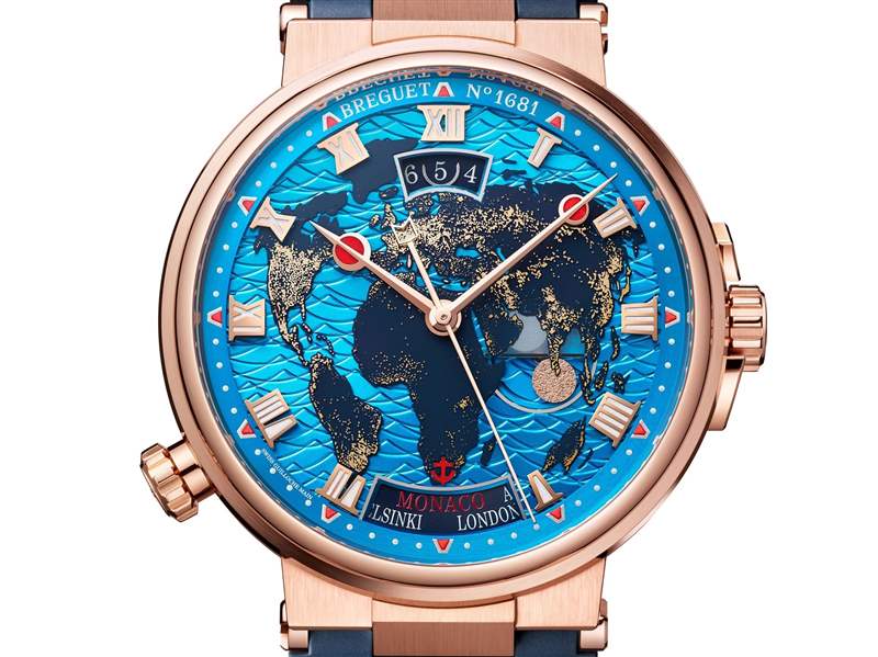 寶璣Breguet推出Marine Hora Mundi 5555世界時腕表：夜幕光輝