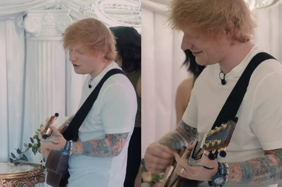 紅發(fā)艾德Ed Sheeran斜杠婚禮歌手最新話題熱表馬上戴