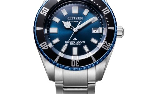 西鐵城24年新品Marine系列NB6026-56L手表,壯麗海藍映銀光