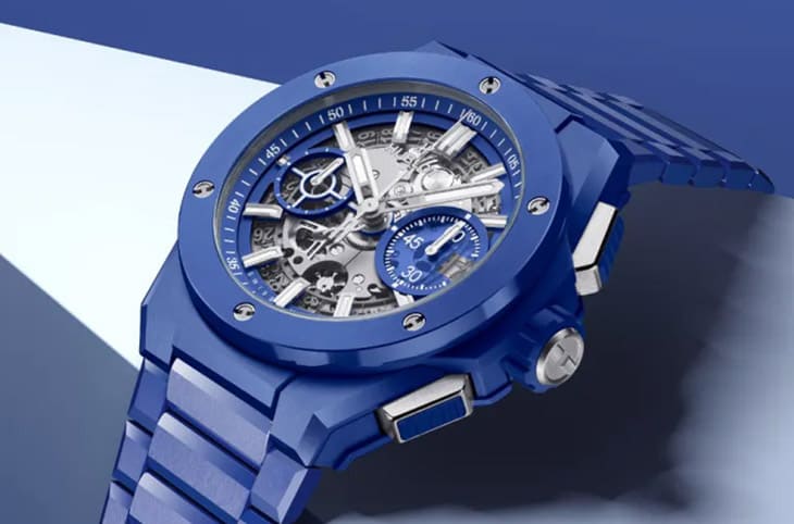 布魯克林·貝克漢姆的時(shí)尚新選擇：宇舶Big Bang Integrated彩色陶瓷計(jì)時(shí)碼表