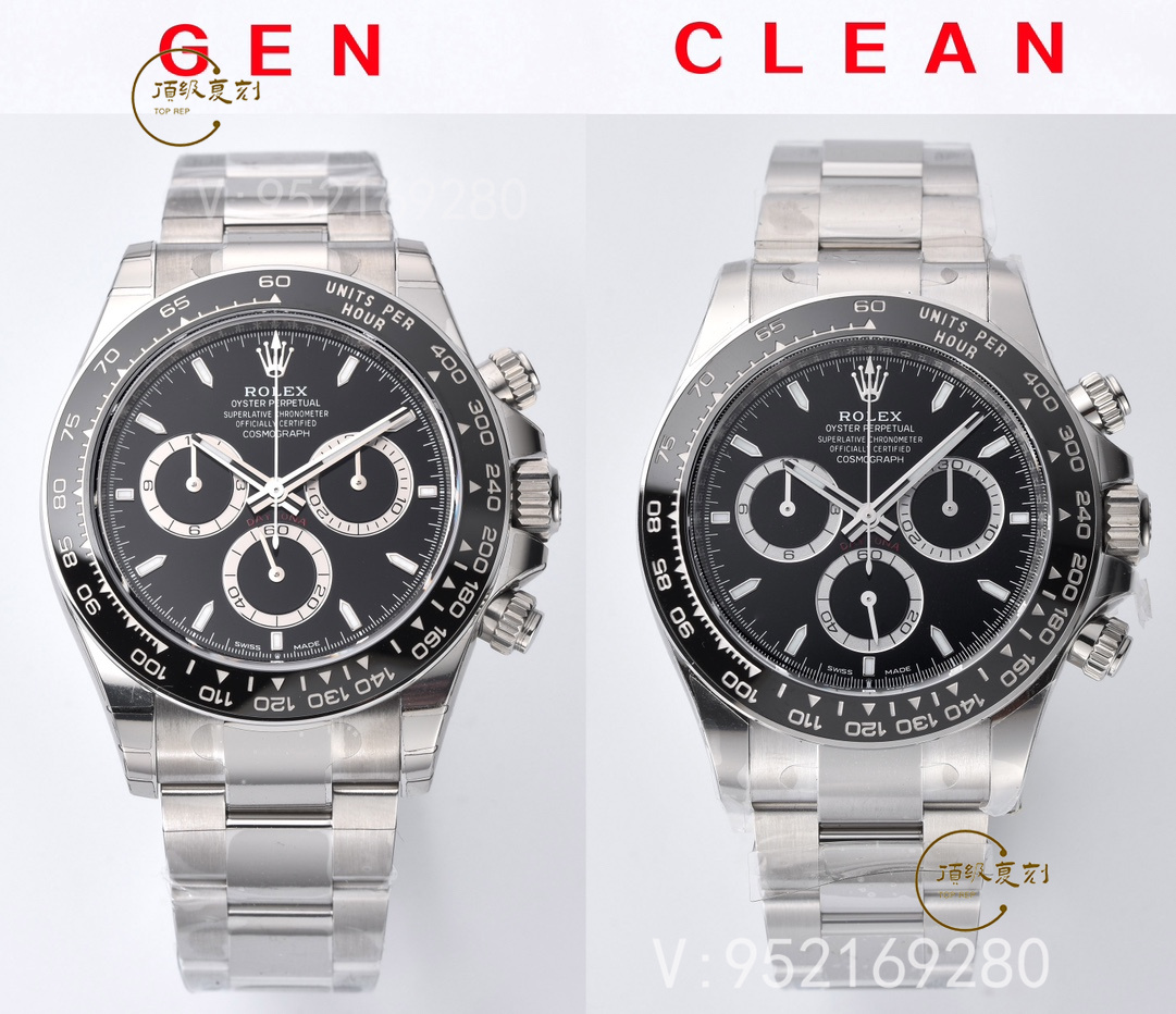 Clean廠C廠勞力士4131黑陶迪通拿深度評(píng)測(cè)：與正品的細(xì)致對(duì)比